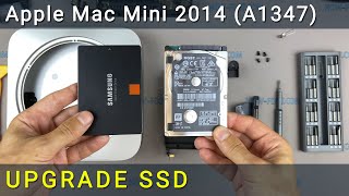 Apple Mac Mini 2014 (A1347) Upgrade and install SSD or Hard Drive replacement
