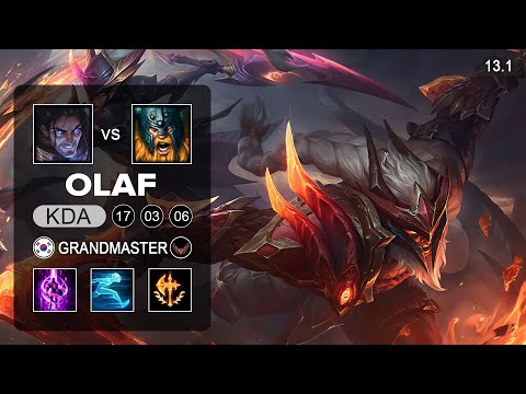 Olaf vs Sylas Top - KR Grandmaster - Patch 13.1 Season 13