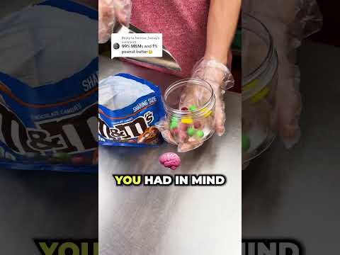 1% Peanut Butter. 99% M&Ms 🤪 #peanutbutter
