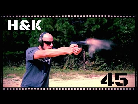 Heckler \u0026 Koch HK 45 Handgun Review (HD)