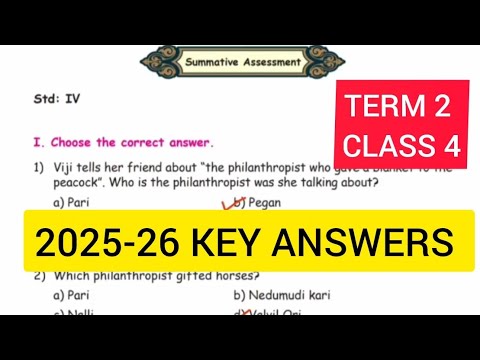 ENNUM EZHTHUM CLASS 4 SOCIAL SUMMATIVE ASSESSMENT TERM 2  WORK BOOK ANSWERS 2025-26.