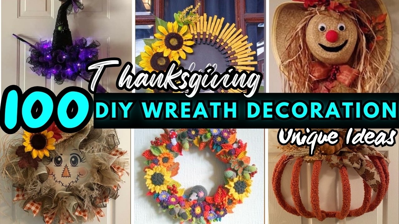 Gorgeous! 💐 DIY Thanksgiving Wreath Ideas for 2025 Holiday Door Decor and Wall Crafts