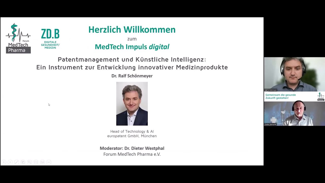 Patentmanagement und Künstliche Intelligenz - Dr. Ralf Schönmeyer - europatent GmbH