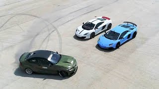 BMW F22 Eurofighter Drifting Around Supercars!!