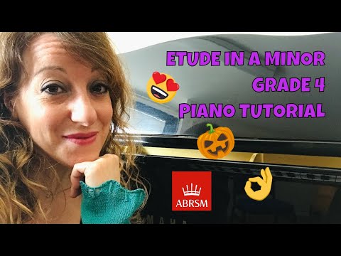 A2 GRADE 4 PIANO ABRSM | TUTORIAL | ETUDE IN A MINOR | HOW TO PLAY IT