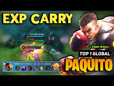 Paquito Best Build 2023 [ Paquito Top 1 Global Gameplay ] By Xeno Broly - Mobile Legends