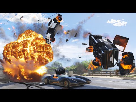 GTA 5 MICHAEL FREES THE PRISIONER ON HIS SCRAMJET - SUPER CINEMATIC PICTURE WITH SLOW MO ep.46