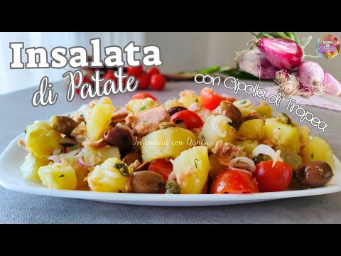 Insalata di patate 🥔 con TONNO, OLIVE e CIPOLLA DI TROPEA ricetta facile e buonissima❗️
