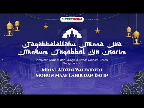 TAQABBALALLAHU MINNA WA MINKUM - Selamat Hari Raya Idul Fitri 1443 H
