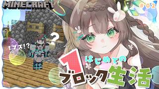【 Minecraft 】　1ブロックマイクラに初挑戦💗　# ２　　寝落ち用/作業用　　【 #Vtuber / #千草はな 】