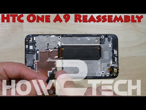 HTC One A9 Tear Down Screen Battery Chargeport Replacement - Reassembly