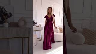 Numoco Dámské šaty 411-10 CRYSTAL bordó XS / S / M / L / XL / XXL / 3XL