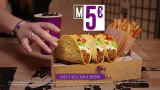 Taco Bell  Menú Tacos 5€ 20s anuncio