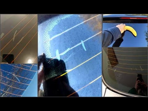 Stop Tint Bubbles on Back Window Defrost Lines