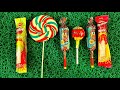 Satisfying Video Asmr Lollipops Candy And Chocolate Gummy Candy Unboxing Video ASMR