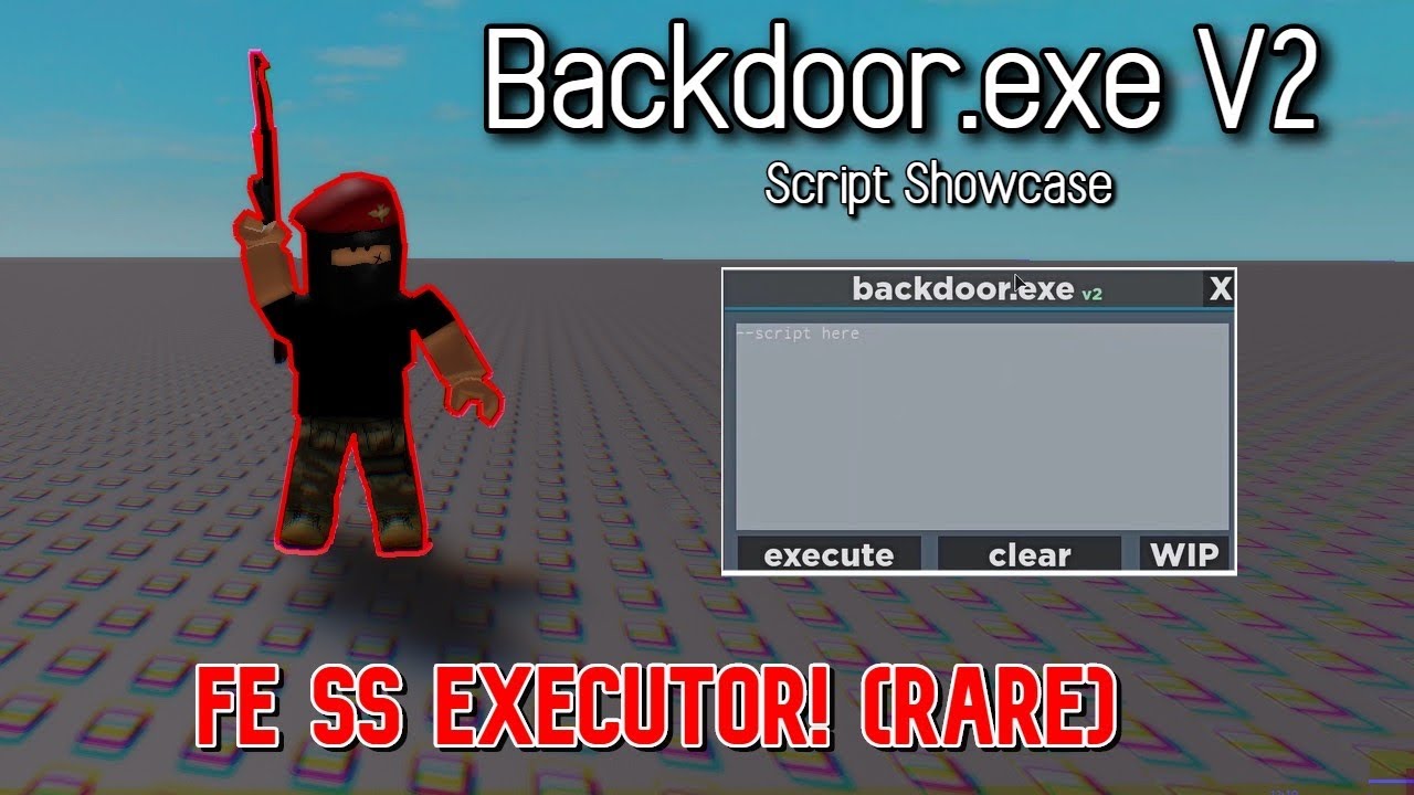 Download Backdoor Exe V2 Roblox Script Showcase Fe Serve - roblox grab knife script v2