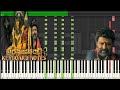 Veera Simha Reddy Entry MASS BGM Keyboard Notes Piano Cover