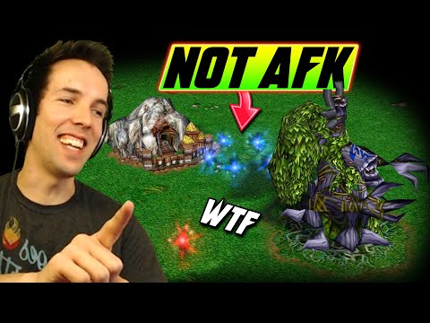 The "pretend to be AFK" CHALLENGE - WC3 - Grubby