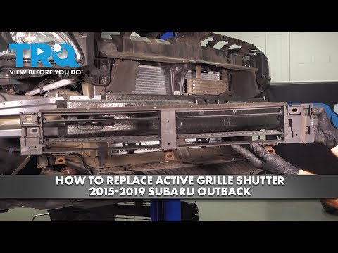 How to Replace Active Grille Shutter 2015-2019 Subaru Outback