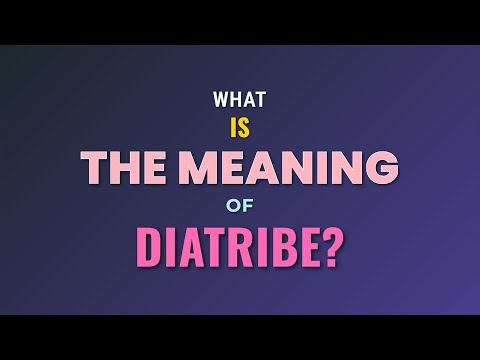 What is the meaning of Diatribe?