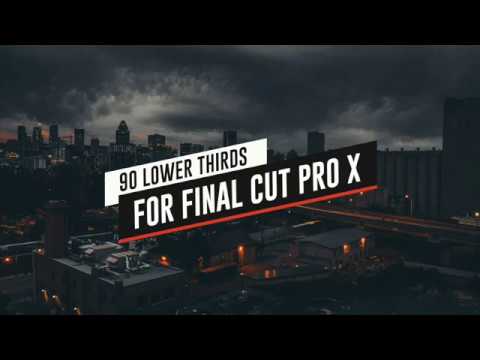 90 Final Cut X Lower Thirds Pack - After Effect Project
