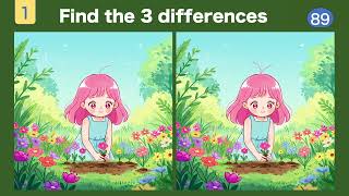 Find the differences and activate your brain! Prevent aging by doing a little every day!032