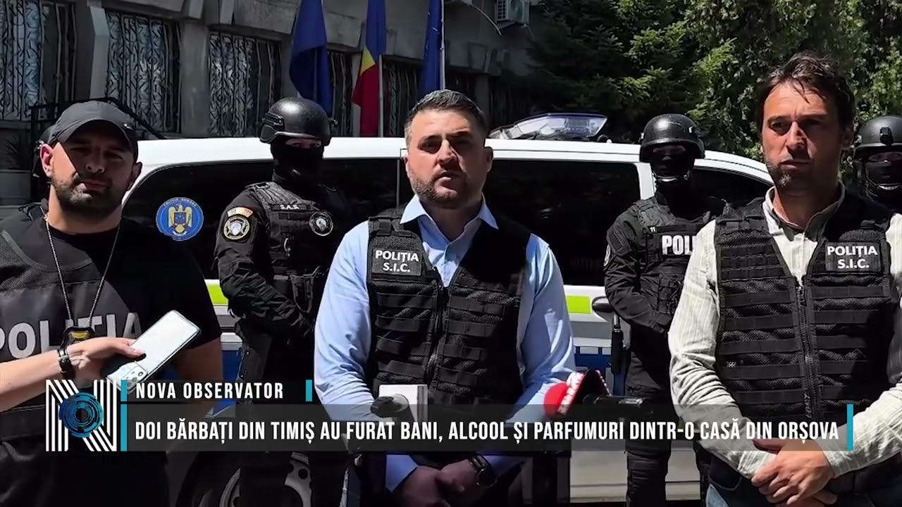 Doi bărbați din Timiș au furat bani, alcool și parfumuri dintr-o casă din Orșova