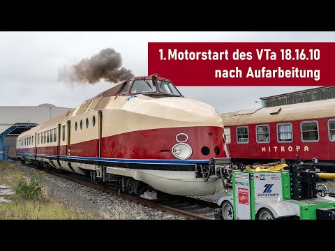 SVT Görlitz - Erster Motorstart des VTa 18.16.10 nach der Aufarbeitung