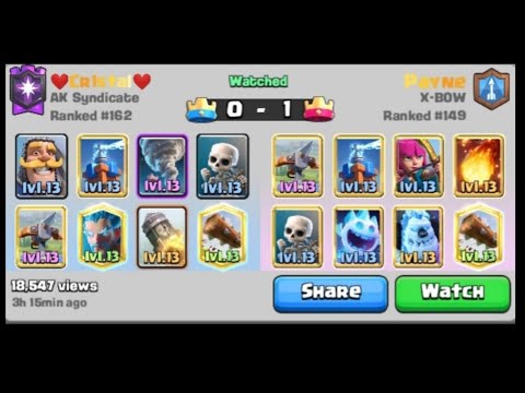 this guy is insane ! , best x-bow gameplay ever against ice bow deck