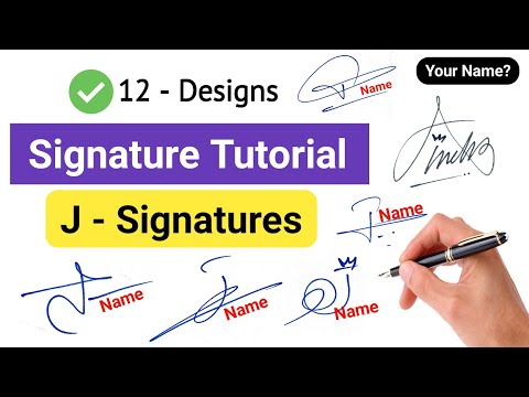 ✅ A To Z Signature Style | Signature Style of My Name | J signature Ideas
