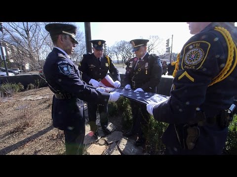 Flag-Raising Honors Fallen FBI Special Agent Edwin R. Woodriffe