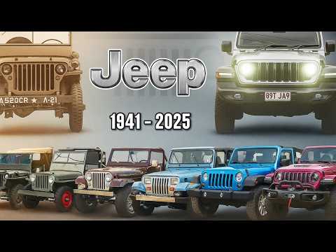 Jeep CJ/Wrangler Evolution (1941-2025)