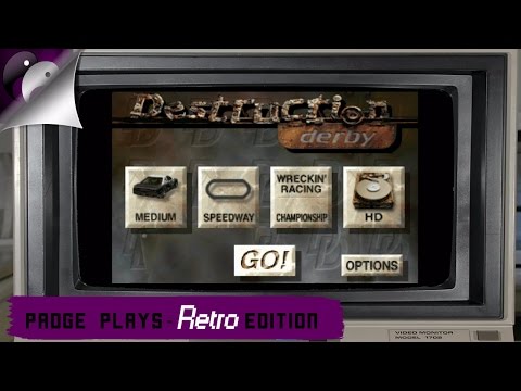 Padge Plays! Retro Edition - Destruction Derby (1995 - Psygnosis) - Lets Play Retro PC Racing Game