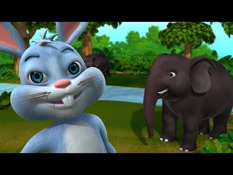 The Clever Rabbit and the Elephant Kahaniya | Hindi Stories for Children | Infobells