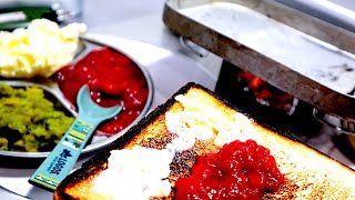 手作りアボガドジャム！？ジャム業界激震！メスティンでトースト焼いて、最高に優雅な朝食を始めようではないか。