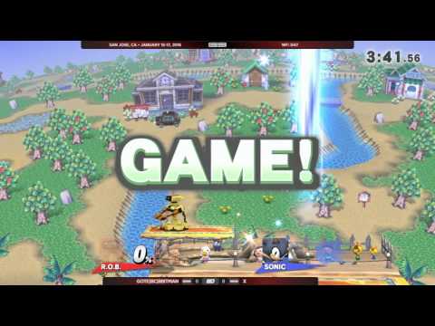 GENESIS 3 - GOTE|BC|8BitMan (R.O.B.) vs X (Sonic) - Wii U Singles WF: D47