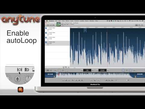 Quickly break apart a song using autoLoop with the Anytune Music Slow Downer app for Mac and iPad