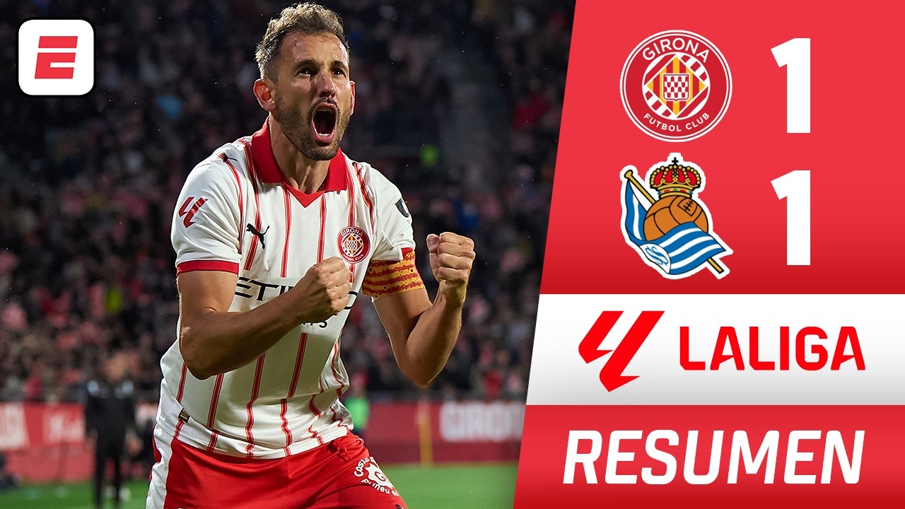 GOL DE STUANI guia ENORME EMPATE de Girona que POR AHORA sale de la zona del DESCENSO | La Liga