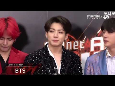 BTS BACKSTAGE AFTER DAESANG ARTIST OF THE YEAR (MAMA 2018 HK)