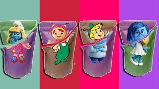 Wrong Heads Snack Kids Jetson Sadness Inside Out Mili Team Umizoomi Smurfette Finger Family Song