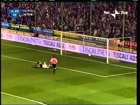 UEFA CUP 2001 Alaves vs Inter 3-3 Recoba goals
