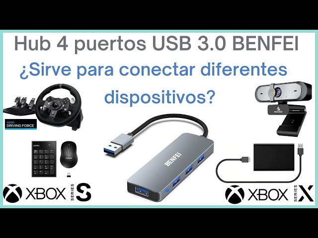 Vídeo relacionado con Hub USB 2.0 de 4 Puertos para Xbox Series S, Adaptador de expansión Compatible con Consola Xbox Series S