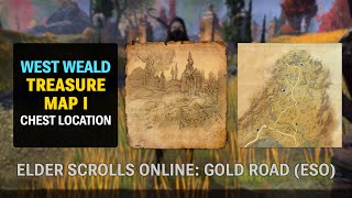 West Weald Treasure Map I Chest Location - Elder Scrolls Online: Gold Road (ESO)