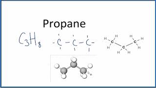 Propane: Condensed and Structural Formula (and Skeletal Structure)