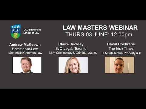 UCD Law Masters Webinar June 2021