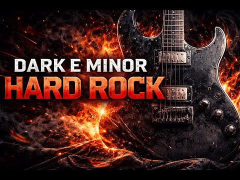 Dark E Minor Hard Rock Backing Track