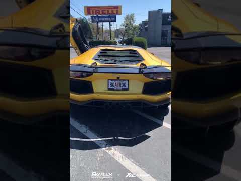Lamborghini Aventador LP700-4 Exhaust Sound  X Fi EXHAUST X Butler Tires and Wheels