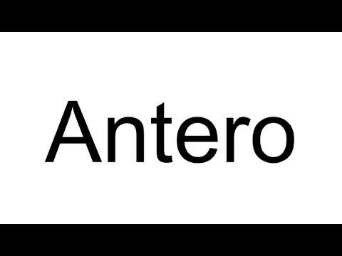 How to Pronounce Antero