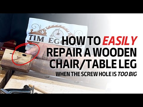 How to Repair a Chair or Table Leg with Three EASY Steps