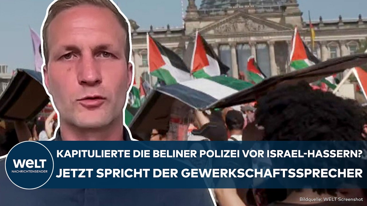 BERLIN: Im Kreuzfeuer der Kritik! Kapitulierte die Polizei vor dem Israel-Hasser-Mob?